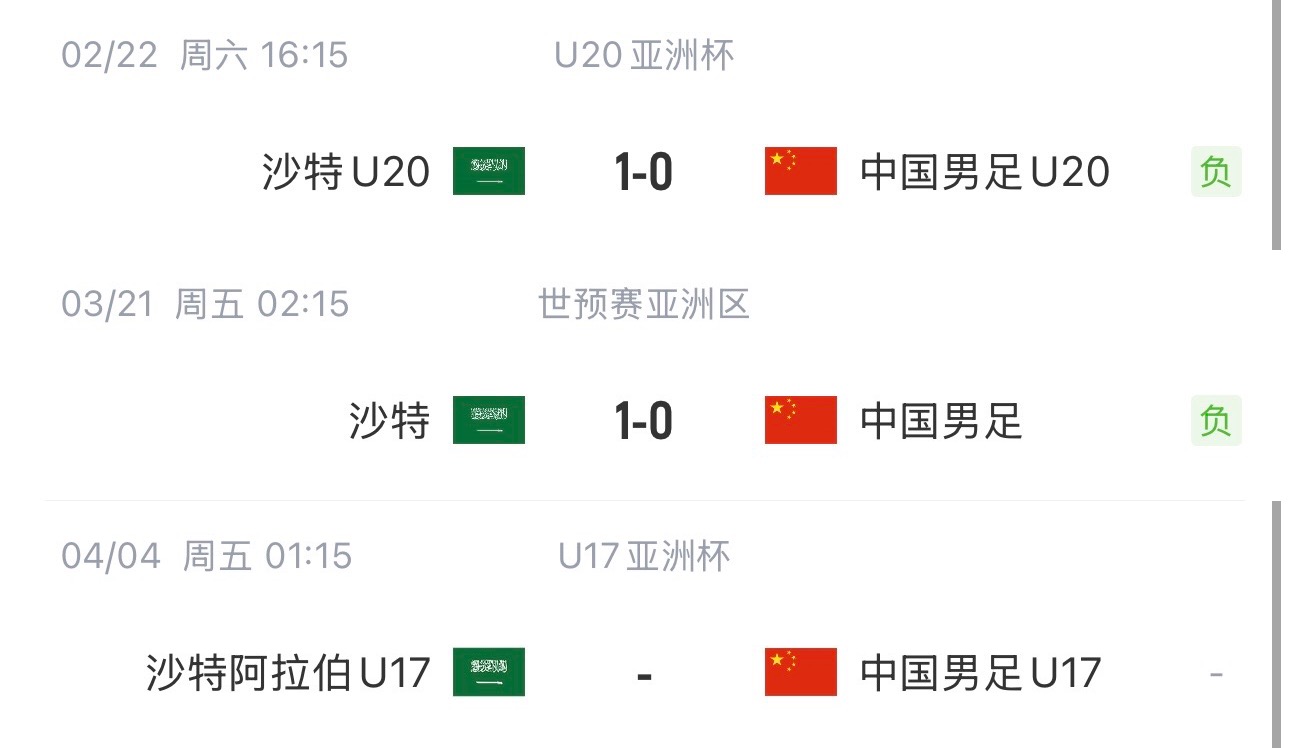 國字號三遇沙特！國少U17亞洲杯首戰(zhàn)對陣沙特，此前國足&國青均負